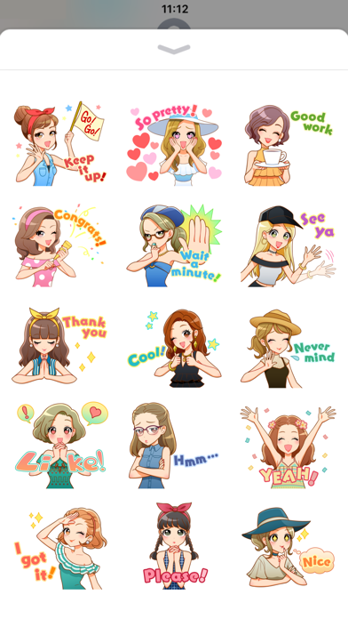 Fashionable Girls Sticker Screenshot