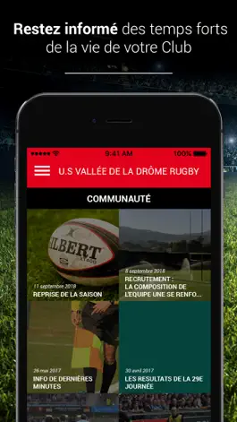 Game screenshot U S VALLEE DE LA DROME RUGBY hack