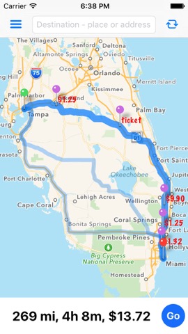 Toll Calculator GPS Navigationのおすすめ画像2