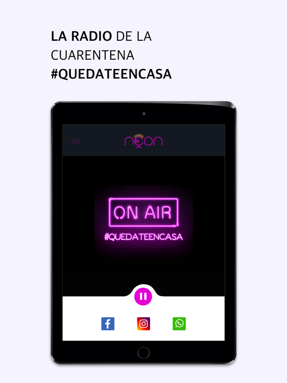 NeonRadio iPad screenshot 2 - Music app