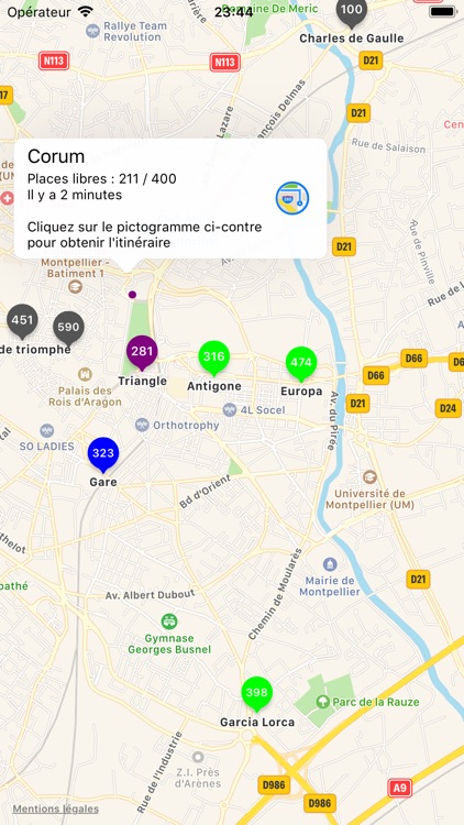 Parkings Montpellier