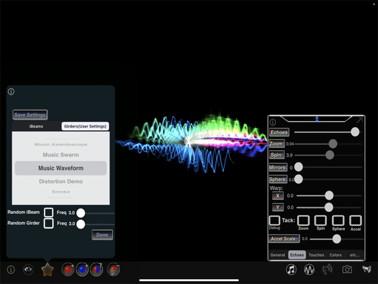 iBeams HD Music Visualizer iPad app afbeelding 5