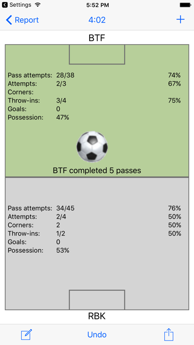 MyFootballStats Screenshot