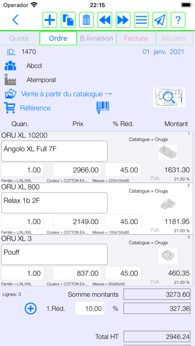 Screenshot #2 pour Agent Commercial Lite, gfr21