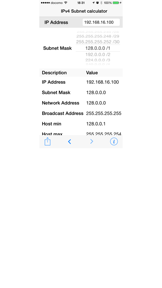 IPv4サブネット計算機 (iOS) Podle: KTC.CO.,Ltd IPv4サブネット計算機 (iOS) Podle: KTC.CO.,Ltd