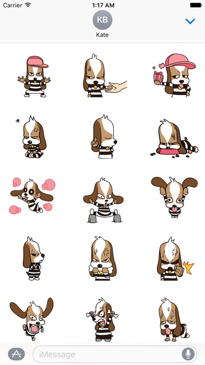 Beagle Dog Animated Sticker
