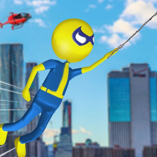 Spider Stickman Rope Hero City iOS App