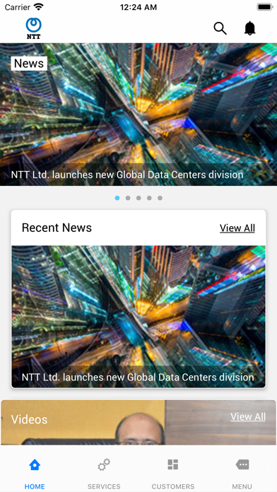 NTT India Mobile App Screenshot