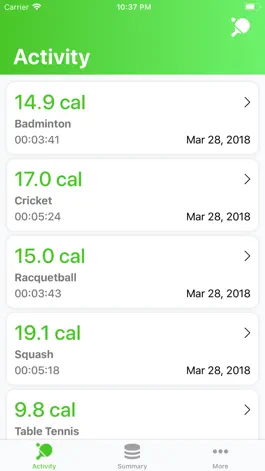 Game screenshot Racket Sports: Track Calories mod apk