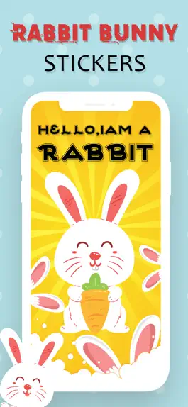 Game screenshot Rabbit Stickers Emojis apk