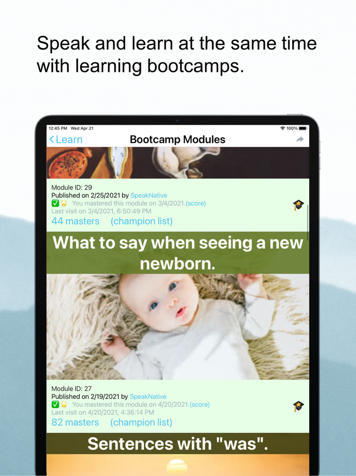 SpeakNative Practice and Learn