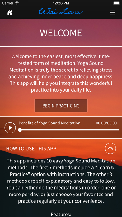 Easy Meditation - Wai Lana Screenshot