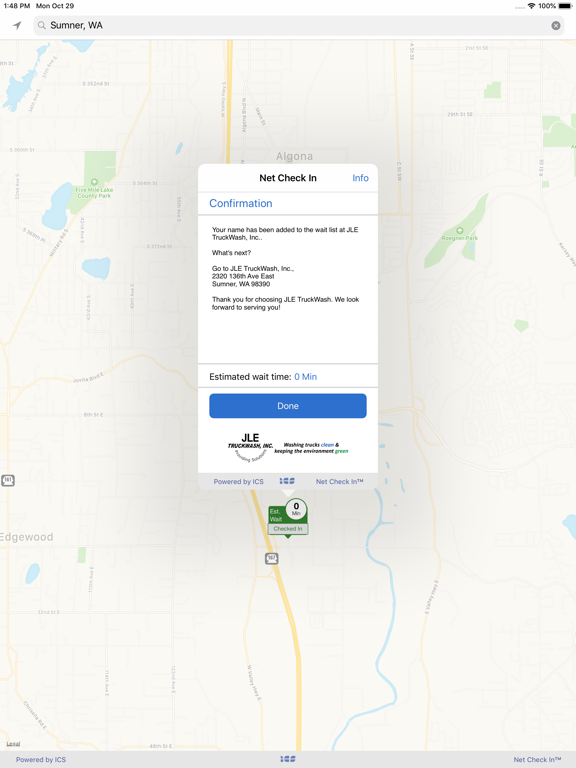 Net Check In - JLE TruckWash iPad screenshot 3 - Business app