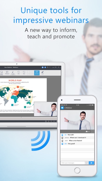 U Meeting, Messenger, Webinar Screenshot