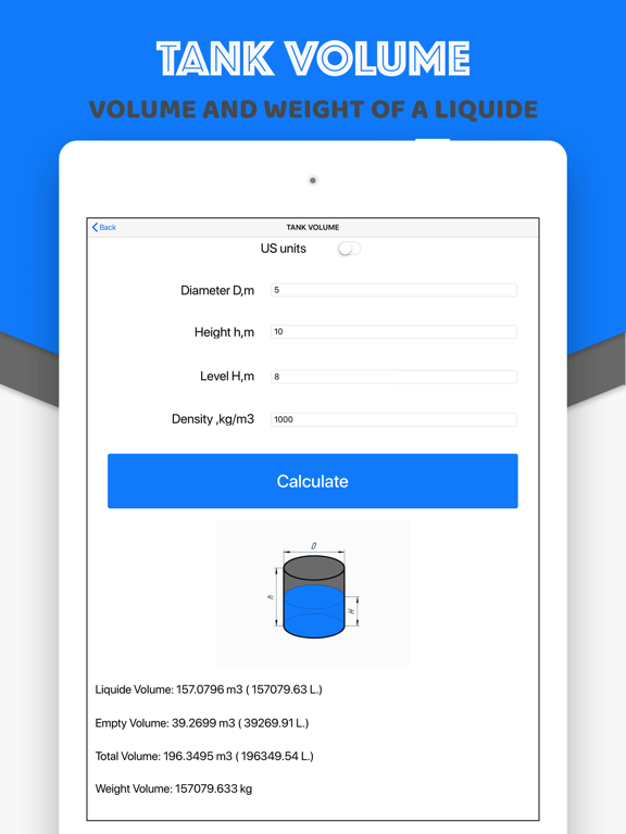 Screenshot #5 pour Volume of tank Calculator