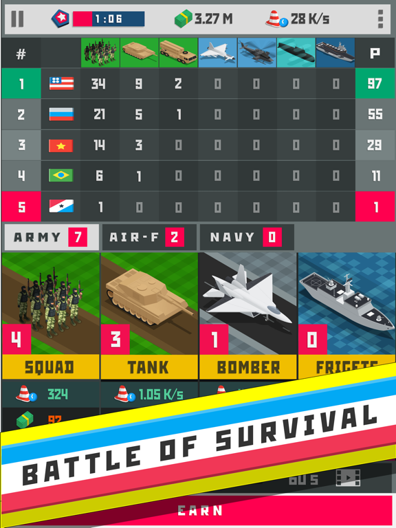 Screenshot #5 pour World War: Idle Clicker