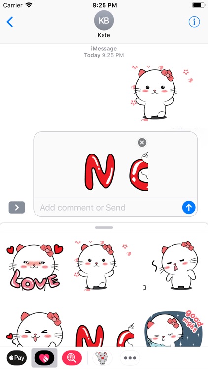 Funny Kitty Cutie Stickers