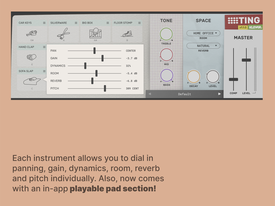#5. Ting - Percussion Instrument (iOS) 由: Klevgränd produkter AB