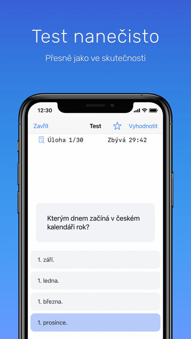 České reálie cvičný test Screenshot