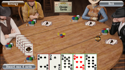 Cowboy Cardsharks Poker Screenshot