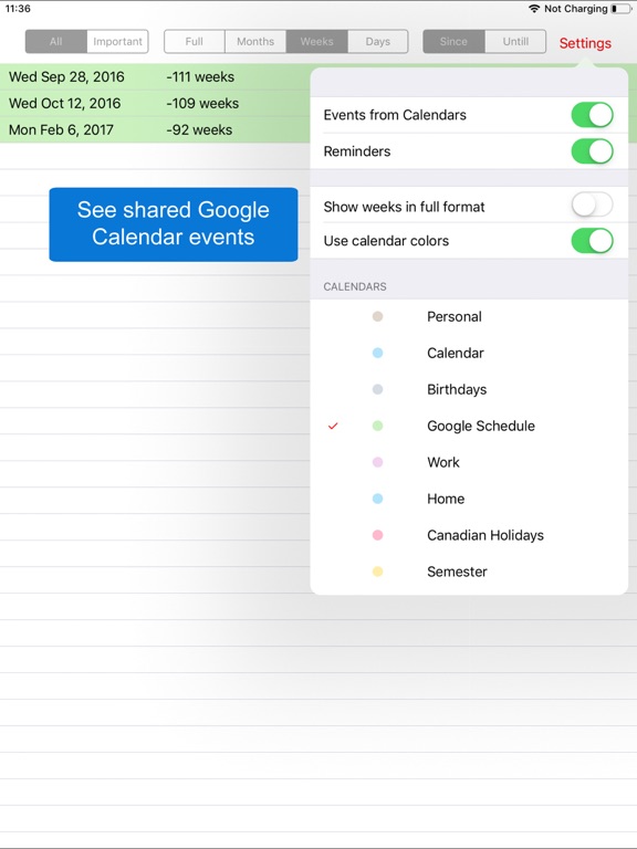 Screenshot #6 pour TimeTill for Calendar