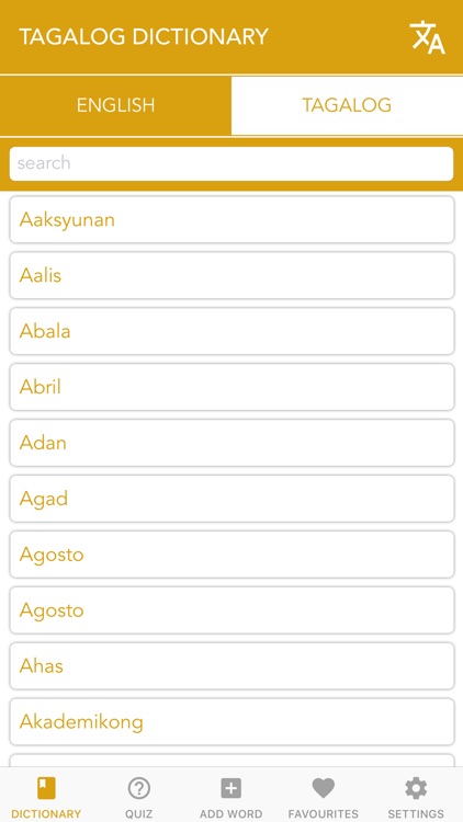Tagalog Dictionary & Translate