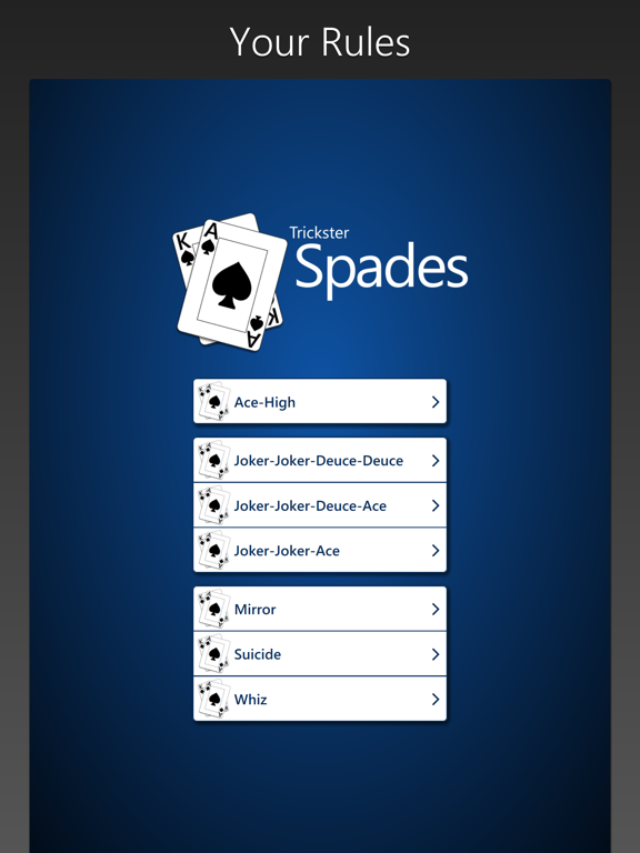 Trickster Cards iPad screenshot 4 - Games app