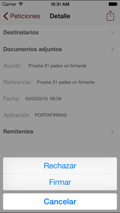 Portafirmas @firma Screenshot