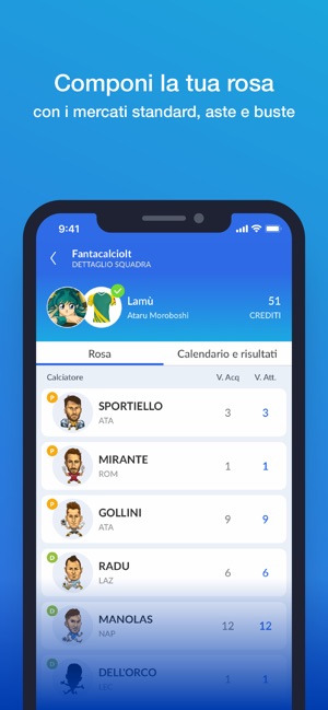 Leghe Fantacalcio® Serie A TIM su App Store