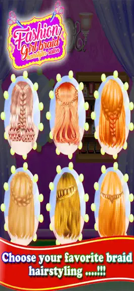 Game screenshot Fashion Girl Braid Hairstyles mod apk