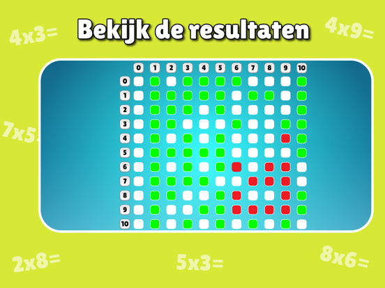 Tafels oefenen - leren rekenen iPad app afbeelding 5