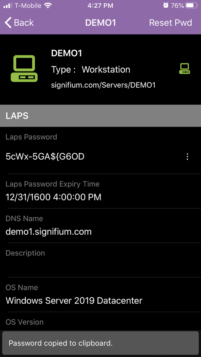 LAPSSignify LAPS Help Desk