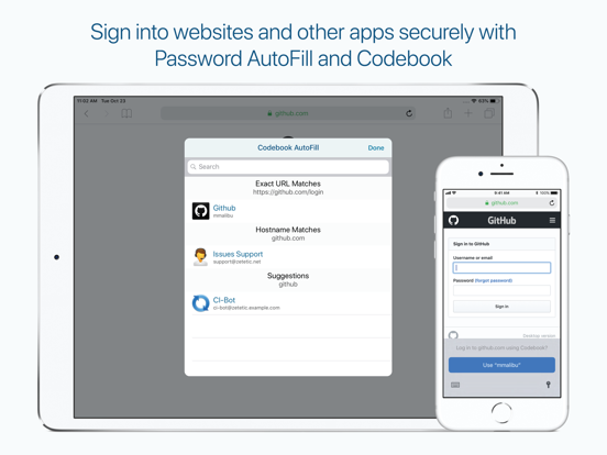 Screenshot #2 for Codebook Password Manager