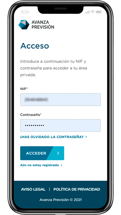 AVANZA Previsión Screenshot