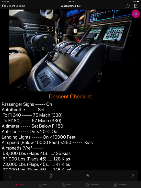 Screenshot #6 pour CRJ Flight Checklist