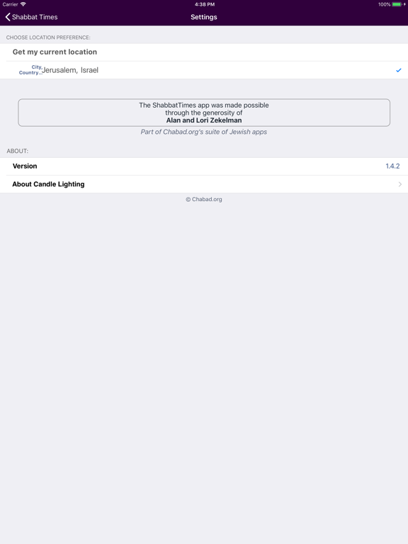 Screenshot #5 pour Shabbat & Holiday Times Legacy