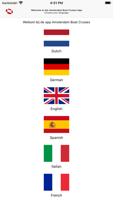 Amsterdam Boat Cruises app Screenshot