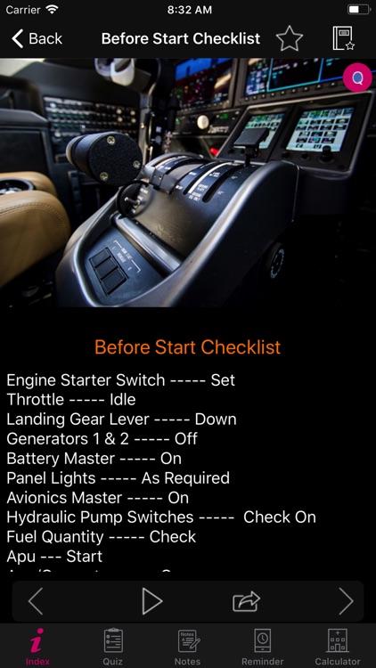 CRJ Flight Checklist