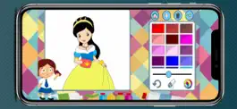 Game screenshot Princesses paint coloring book apk