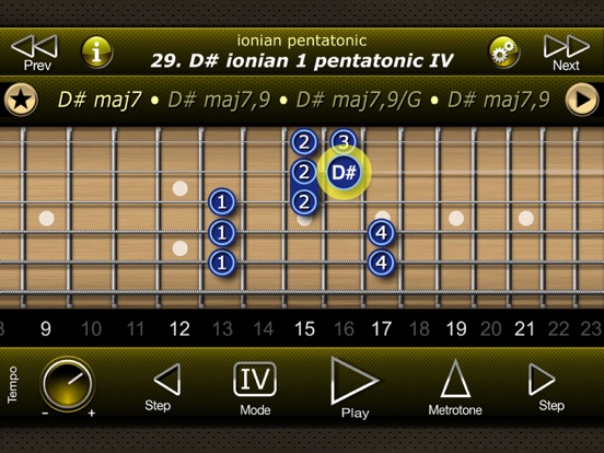 Guitar Modal Pentatonic Scales iPad app afbeelding 5