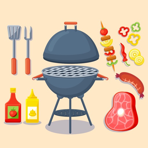 Barbecue Party Stickers