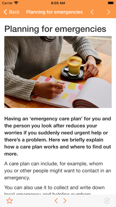Young Carers Support App Screenshot