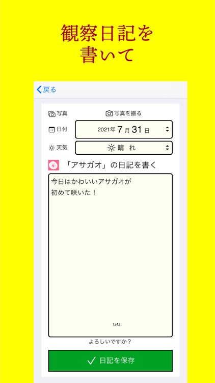 グロウンお日さま観察日記