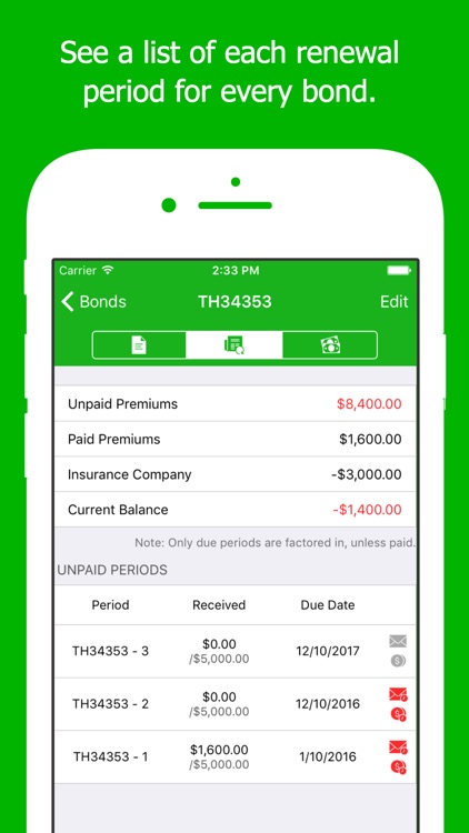 Surety Bond Tracker