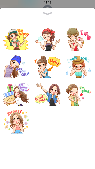 Fashionable Girls Sticker Screenshot