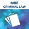 MBE Criminal Law Flashcards App offers you the chance to brush up on your knowledge and use it as a fully customisable strategic tool
