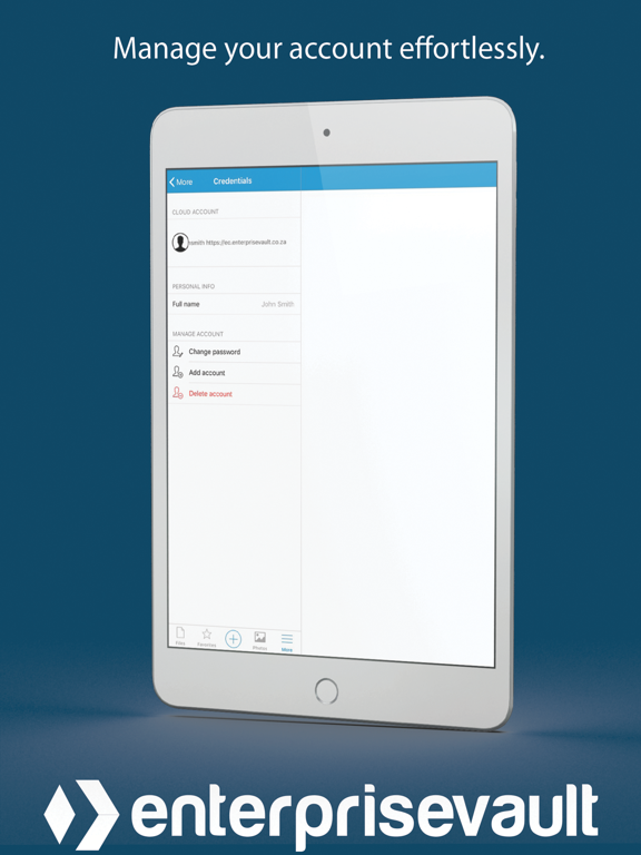 Enterprise Vault iPad screenshot 6 - Business app
