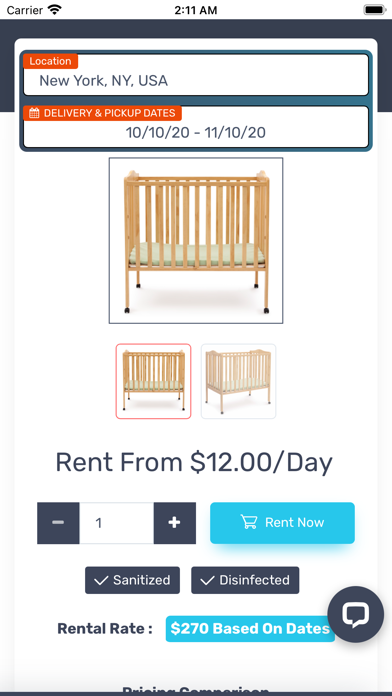 Babies Getaway- Rent Baby Gear Screenshot