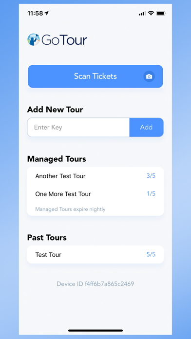 GoTour Excursions Screenshot