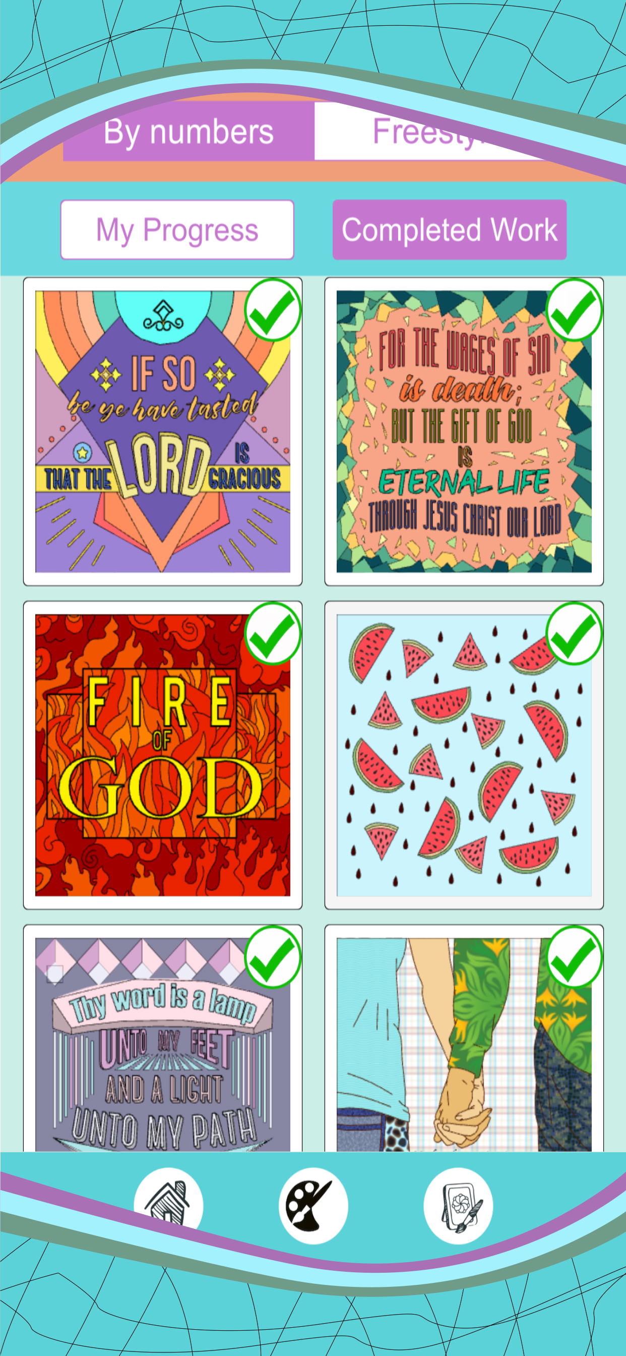 Bible Coloring Color By Number screenshot 2
